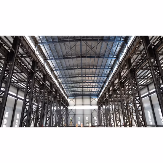 Pre-Engineering Prefabricated/ Prefab Building Workshop Building Warehouse Building Light Industrial Design Workshop Steel Frame Structure